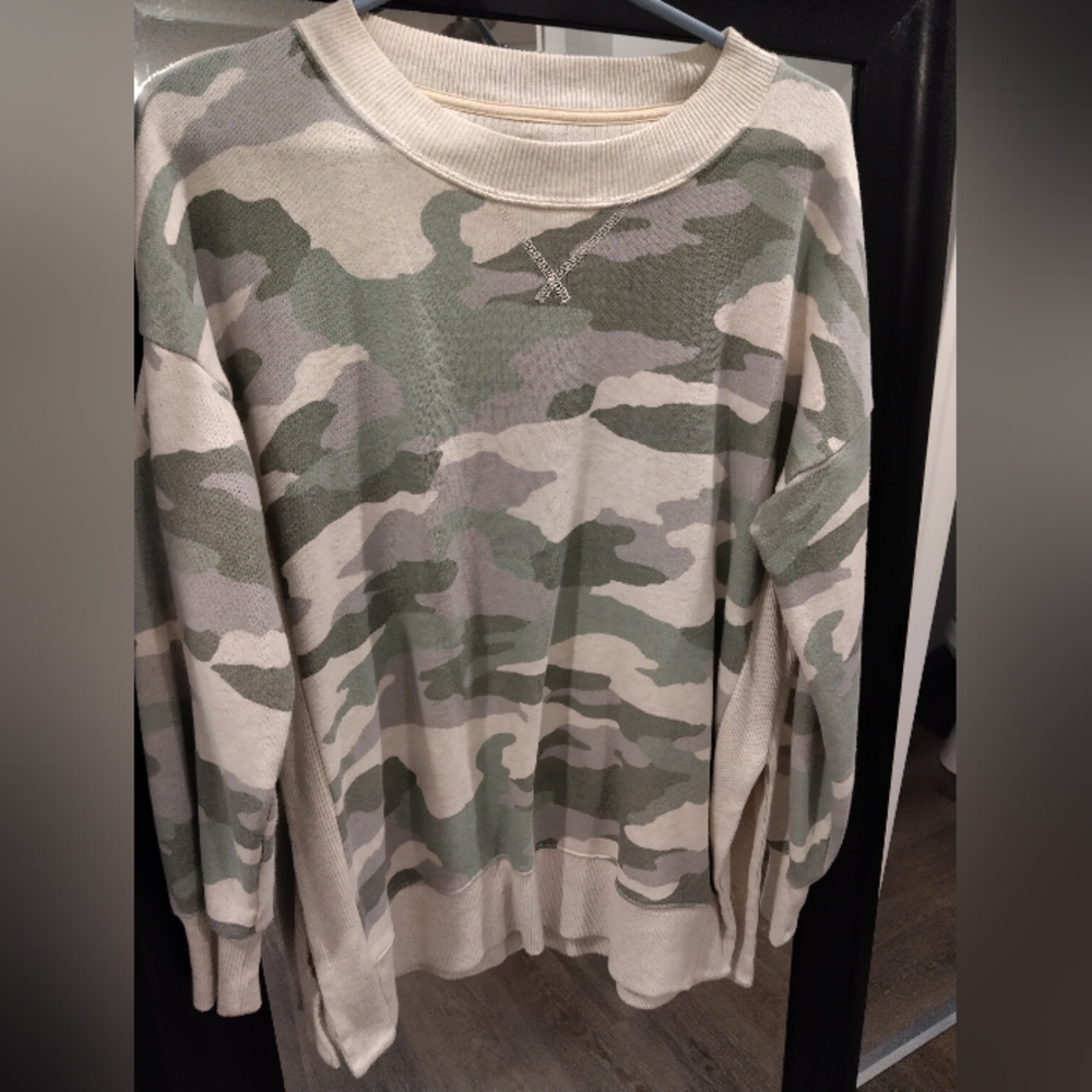 Camo Print Sweater